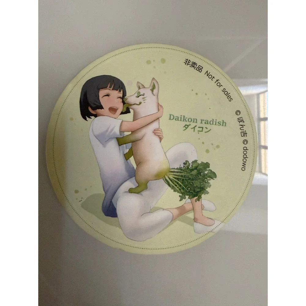 Dodowo‎ Vegetable Fairies Coasters Cork Backed Set of 5 Kawaii Japanese Ponkichi